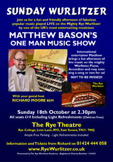 Poster for Next RWA Fundraising Concert